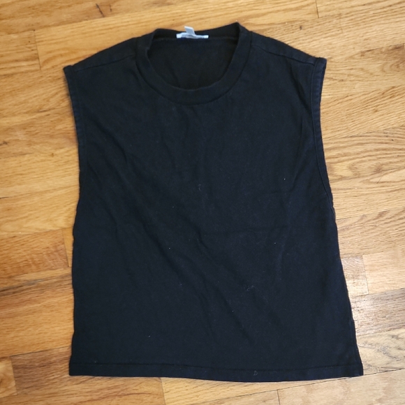 Reformation Black Muscle Tee - Picture 1 of 3